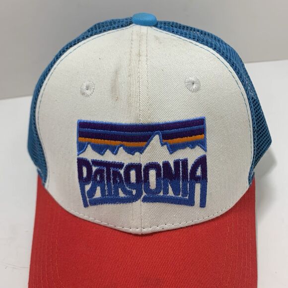 Patagonia Frostbite Series Embroidered Mesh Snapback Hat Cap One Size Adjustable - Picture 2 of 12